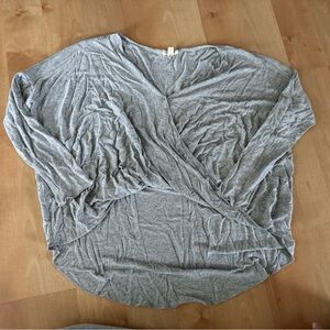 Silence + Noise Heather Gray Top